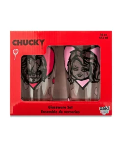 Alternative view of Chucky y Tiffany Vasos de Cristal