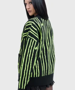 Alternative view of Beetlejuice Intarsia Cardigan