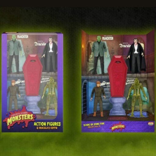 Figuras de Acción a escala 7" 4 pack universal monsters