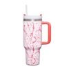 Blood Splatter Vaso Termico De Viaje Con Popote