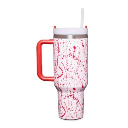 Blood Splatter Vaso Termico de Viaje con Popote - 40 oz./1.183Lts
