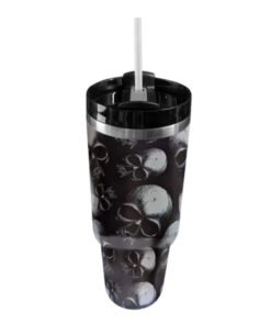 Skull Cráneo Vaso Termico Con Agarradera