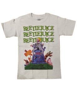 Beetlejuice Lápida - Playera Blanca