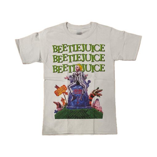 Beetlejuice Lápida - Playera Blanca