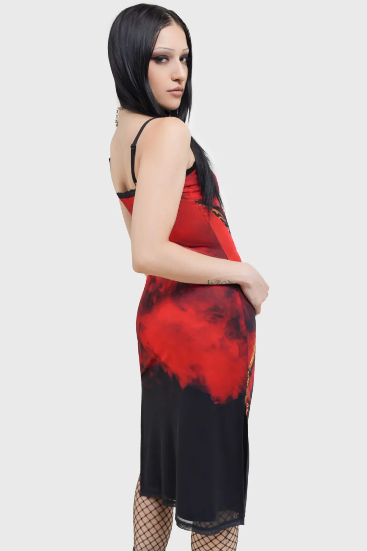 Gremlin Mohawk Mesh Vestido KILLSTAR