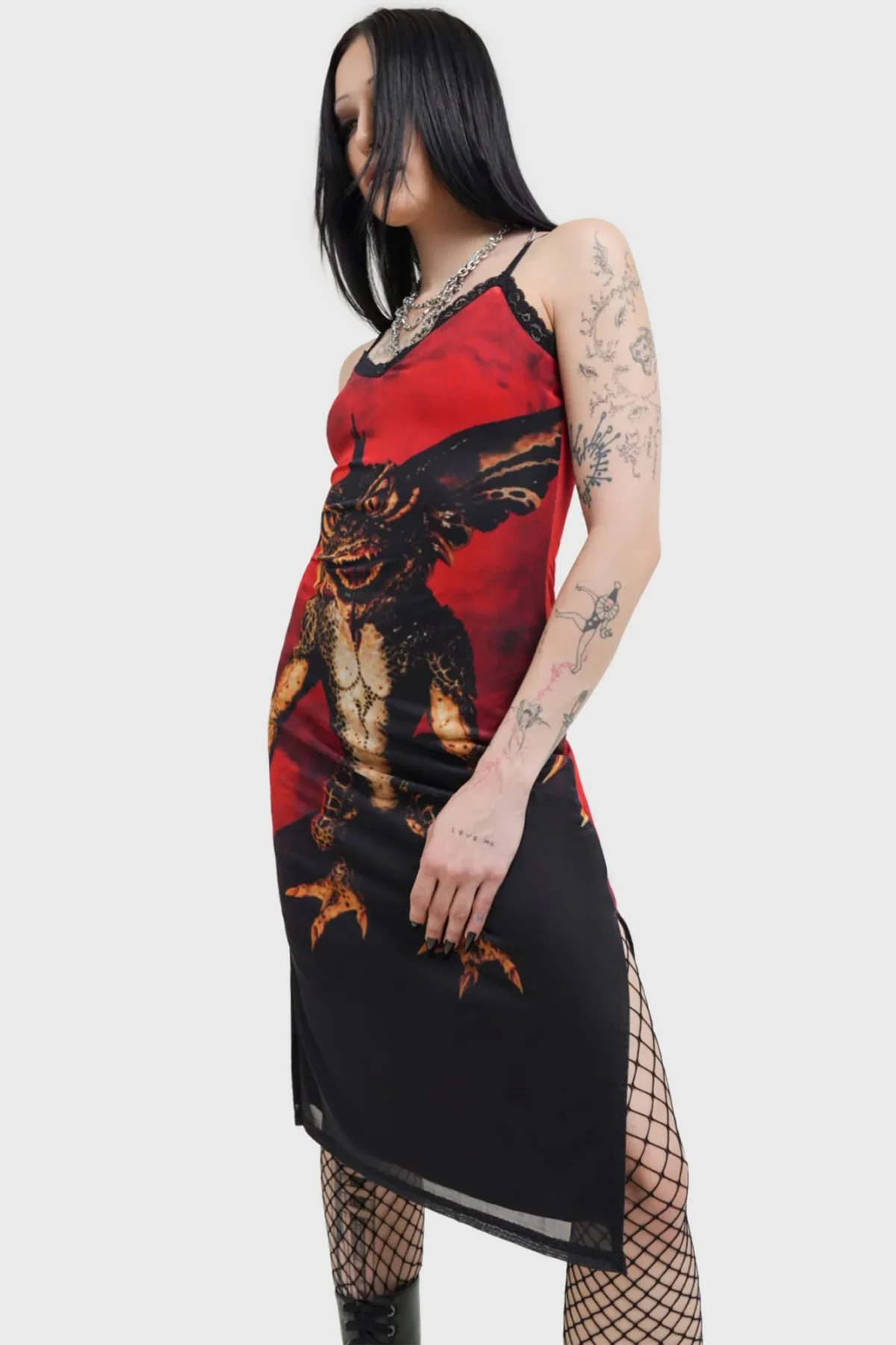 Gremlin Mohawk Mesh Vestido KILLSTAR