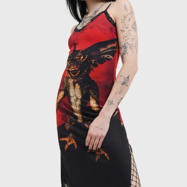 Gremlin Mohawk Mesh Vestido KILLSTAR