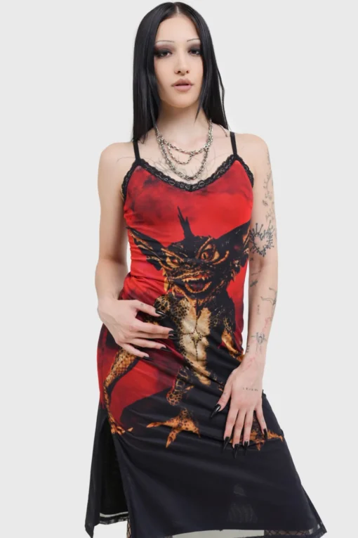 Gremlin Mohawk Mesh Vestido KILLSTAR