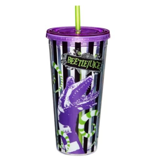 Beetlejuice Worm Vaso con Popote