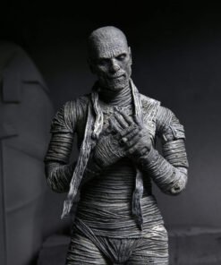 Figura NECA Ultimate Mummy Blanco Y Negro