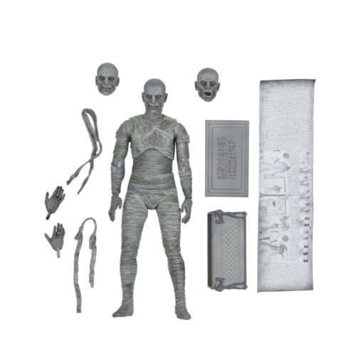 Ultimate Mummy (Blanco y Negro) -​ Figura Escala 7" NECA