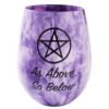 Pentagrama Vaso de Vidrio