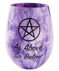 Pentagrama Vaso de Vidrio
