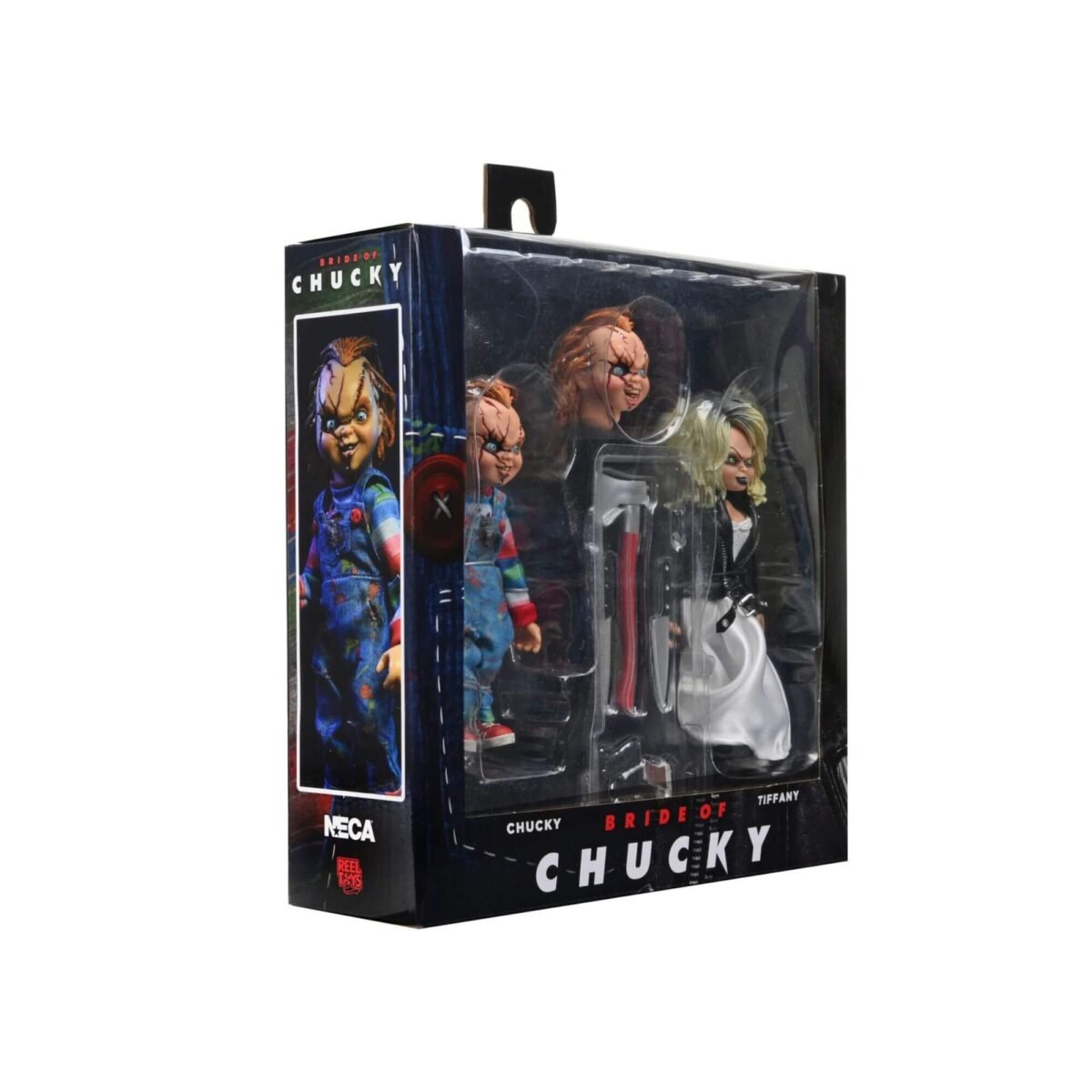 Bride of Chucky - Chucky y Tiffany Ropa Tela -​ Figura Escala 8" 2-Pack NECA