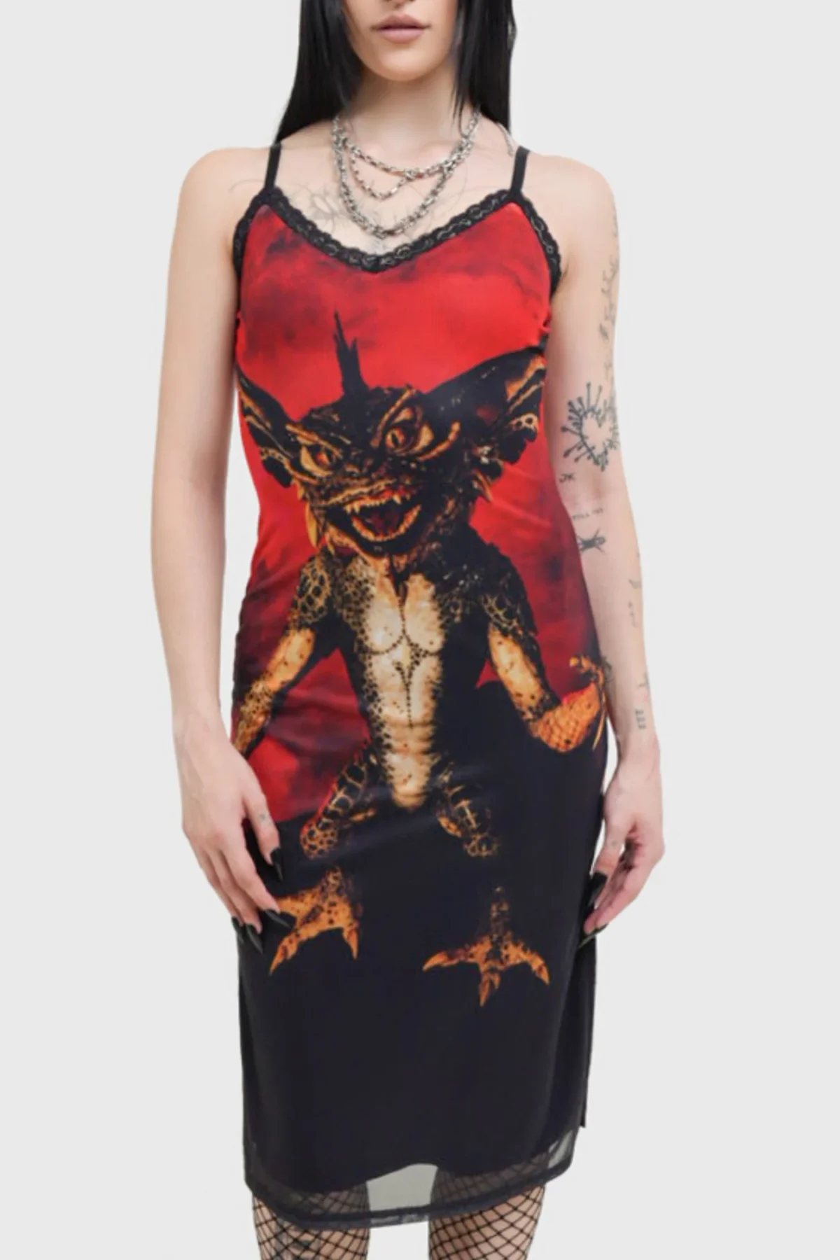 Gremlin Mohawk Mesh Vestido KILLSTAR