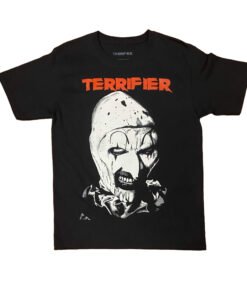 Terrifier Art Sangriento en Blanco y Negro - Playera