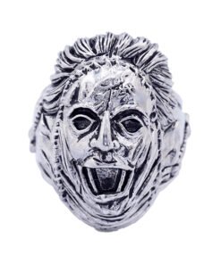 Texas Chainsaw Massacre Leatherface - Anillo de Laton chapado en Plata