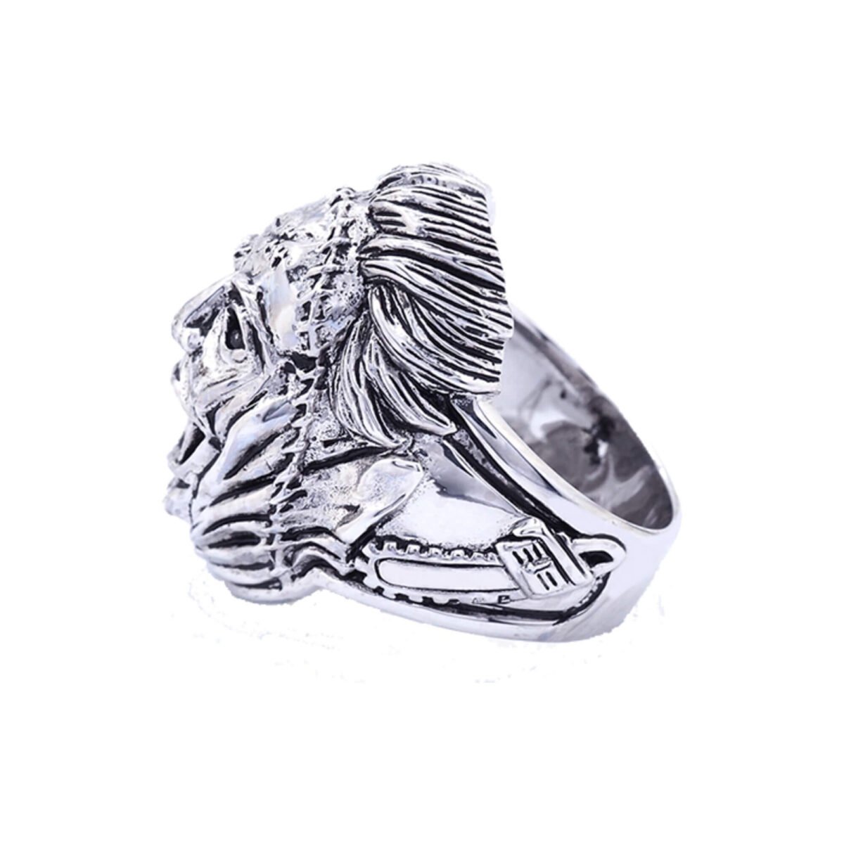 Texas Chainsaw Massacre Leatherface - Anillo de Laton chapado en Plata - Image 3