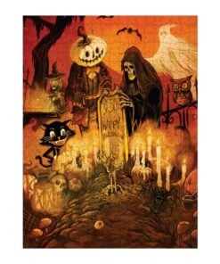 Rompecabezas Halloween en el Cementerio