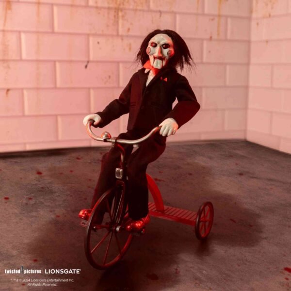 Saw Billy Puppet Con Triciclo Figura a Escala