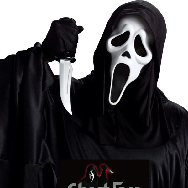Máscara Ghostface Con Cuchillo