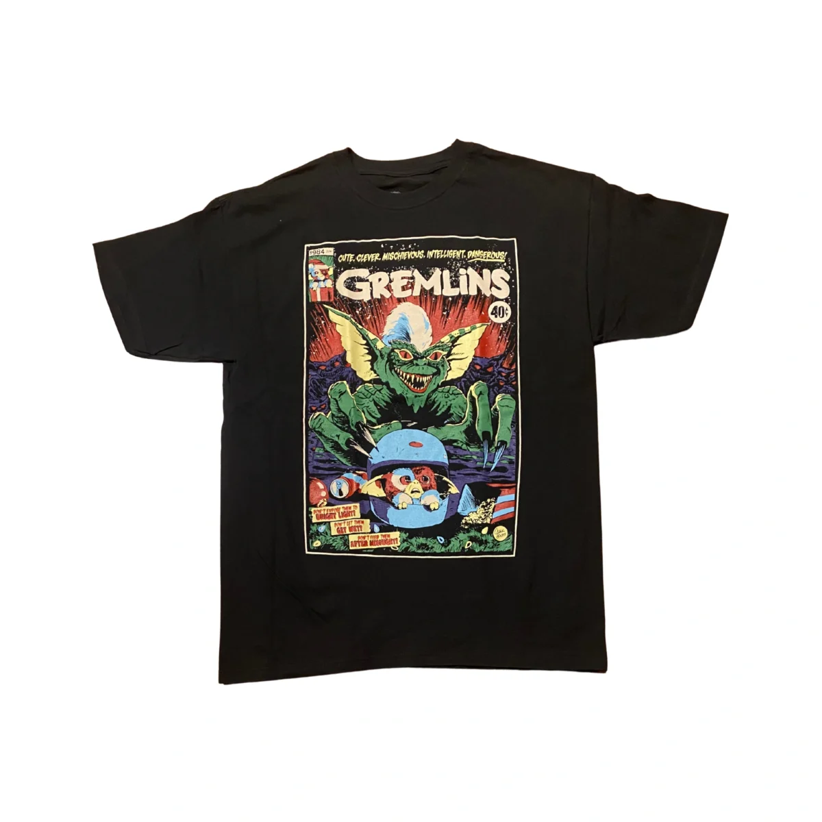 Gremlins Stripe vs Gizmo playera
