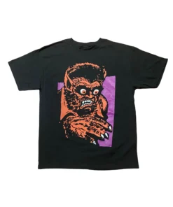 Hombre Lobo Playera Negra