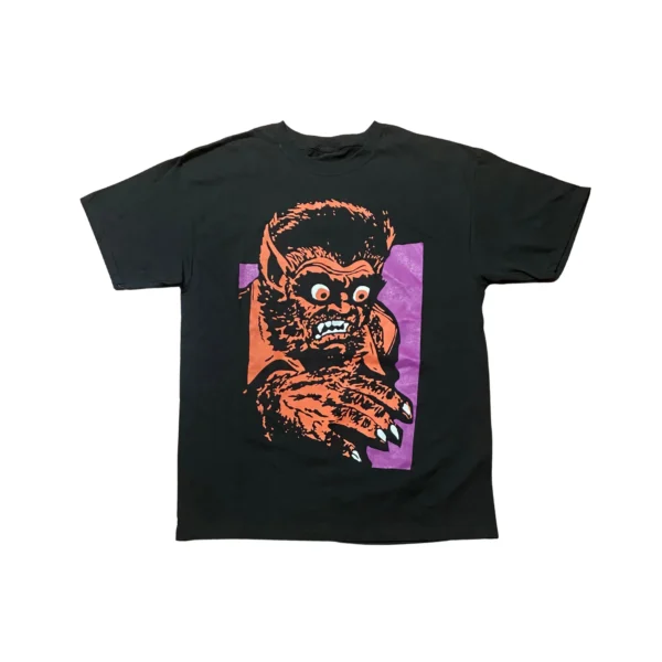 Hombre Lobo Playera Negra