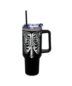 Skeleton Torso Vaso Termico con Agarradera Brilla en la Oscuridad