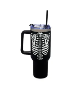 Alternative view of Skeleton Torso Vaso Termico con Agarradera Brilla en la Oscuridad