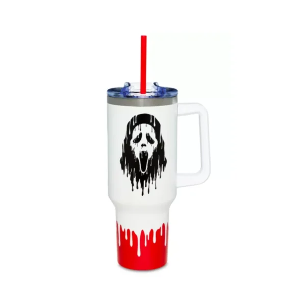 Ghostface Mantente Espeluznante Vaso Termico con Agarradera