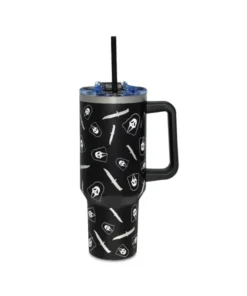 Ghostface Diseño Metálico Vaso Termico con Agarradera