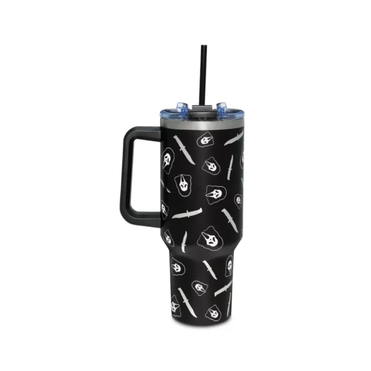 Ghostface Diseño Metálico Vaso Termico con Agarradera - Image 2