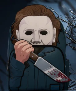 Alternative view of Halloween Michael Myers Mochila Luminosa